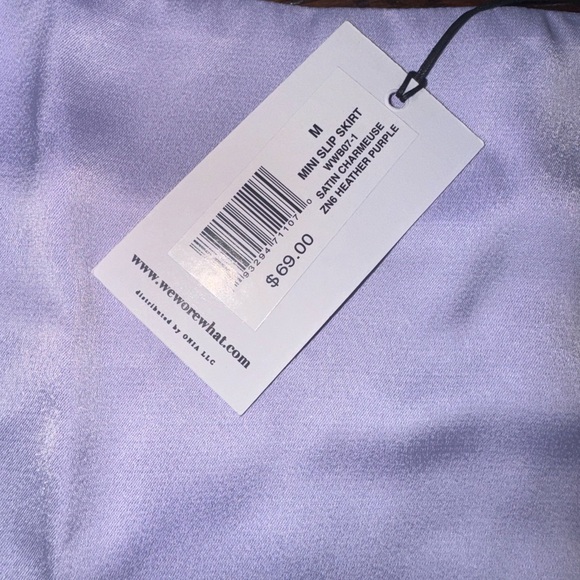 WeWoreWhat Mini Slip Skirt NWT - Picture 5 of 5